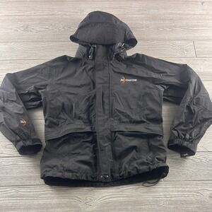 Moonstone Gore-Tex Mountain Parka Jacket Black Hooded Waterproof Mens Small